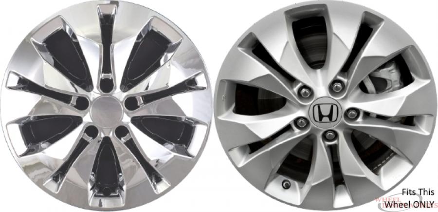 Honda CR V Chrome Wheel Skins Hubcaps Wheelcovers 17 Inch Set Wheel