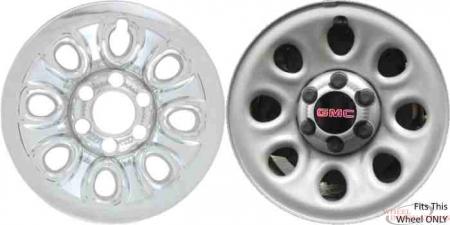 GMC Savana, Sierra 1500, Yukon Chrome Wheel Skins (HubcapsWheelcovers) 17 Inch Set