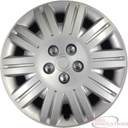 silver hubcaps