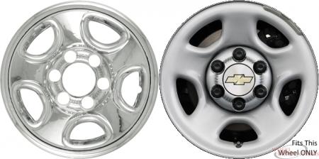 Chevrolet Silverado 1500, Suburban, Tahoe Chrome Skins (Hubcaps/Wheelcovers) 16 Inch Set