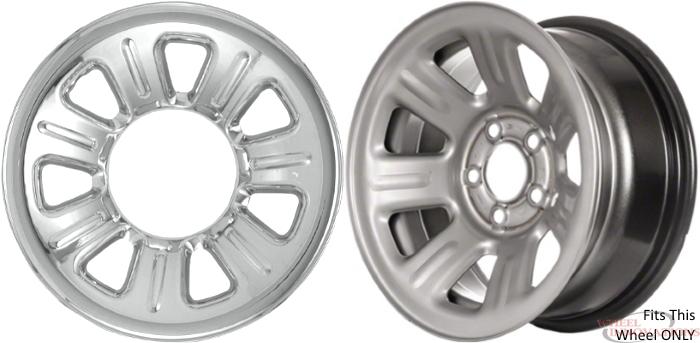 2000-2011 Ford RANGER 15" 7-spoke Steel Wheel CHROME Skins Hubcaps Covers SET 
